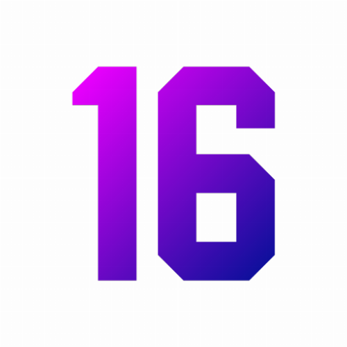 sixteen